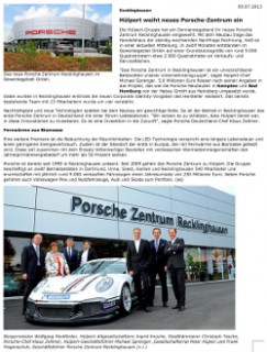 Bild-Bericht in der Autohaus vom 05. Juli 2013